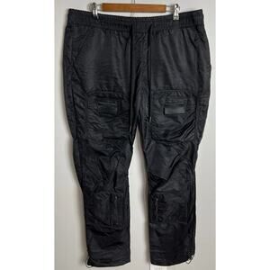 Kloud9 New York Black Nylon Cargo Jogger Pants 2XL Streetwear Utility Men’s